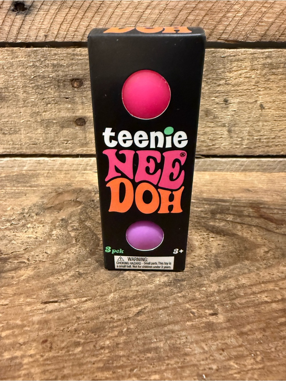 Authentic Needoh 3-Pack Pink, Purple and Blue teenie squishy